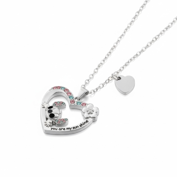 Stitch hjerte Halsk�de � You Are My Sunshine