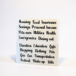 Stickers til Cash Stuffing - Sort