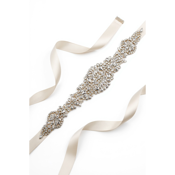 Luksuri�st b�lte med krystaller