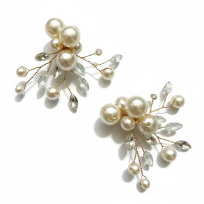 Elegant skopynt med perler og krystaller