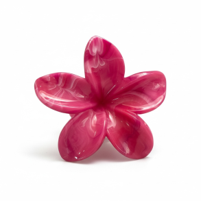 Blomster h�rklemme � stor (pink marmoreret)