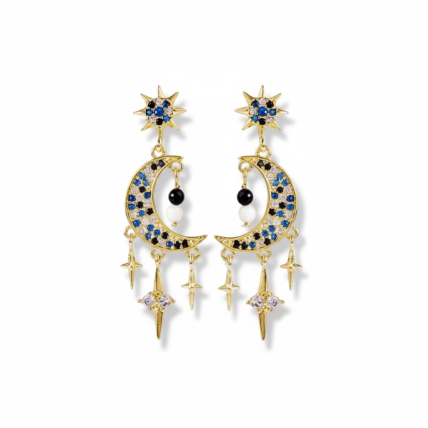 �reringe � M�ne og stjerne med zirkonia