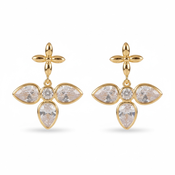 �reringe � Elegant korsdesign med zirkonia