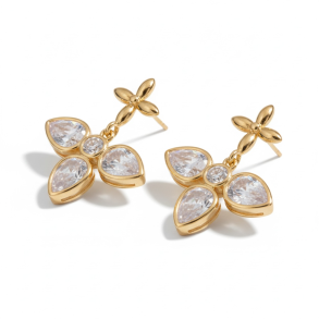 �reringe � Elegant korsdesign med zirkonia