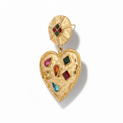 �reringe � Eksklusive hjerter med farvede sten