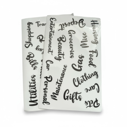 A6 Cash Stuffing binder - M�rk gr�n