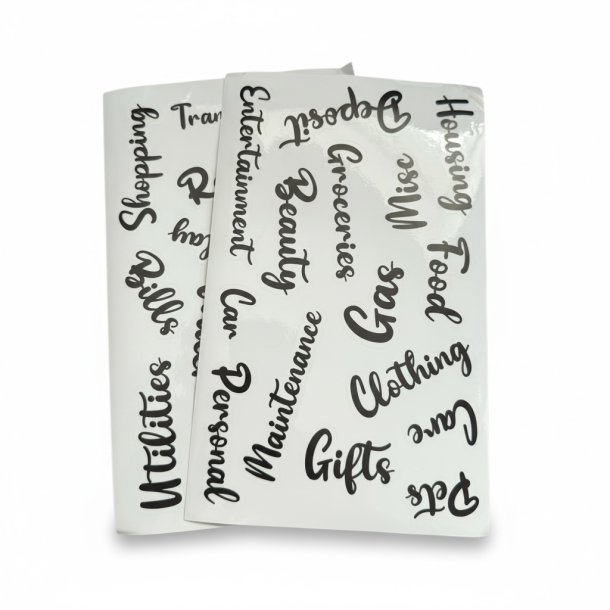 A6 Cash Stuffing binder - M�rk gr�n