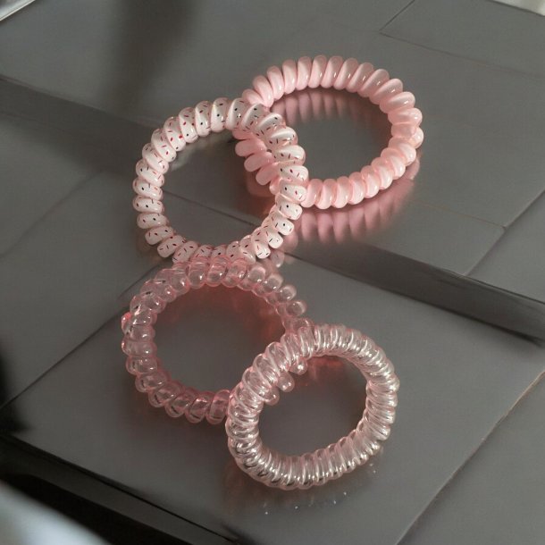 Spiral elastikker  Lys lyserde nuancer  og mnster