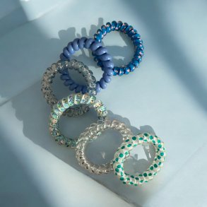 Spiral elastikker  bl nuancer  og mnster