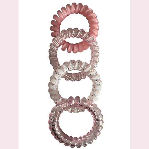 Spiral elastikker  Lys lyserde nuancer  og mnster