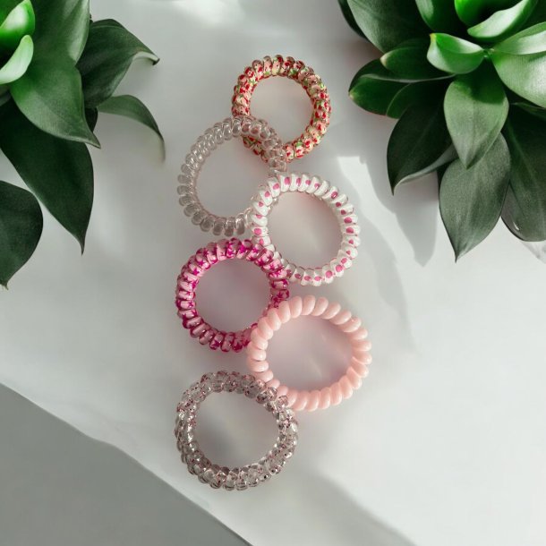 Spiral elastikker  Lyserde nuancer  og mnster