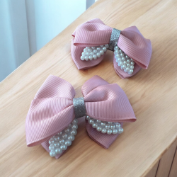 2 stk. smukke pink sljfe hrclips 