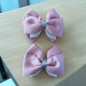 2 stk. smukke pink sljfe hrclips 