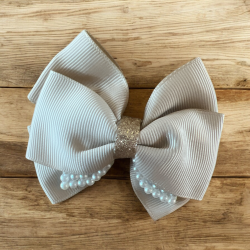 2 stk. smukke beige sljfe hrclips 