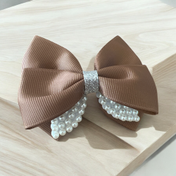 2 stk. smukke brune sljfe hrclips 