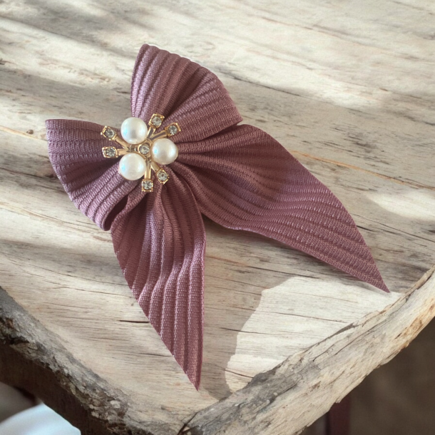 2 stk. smukke sljfe hrclips Rosa 