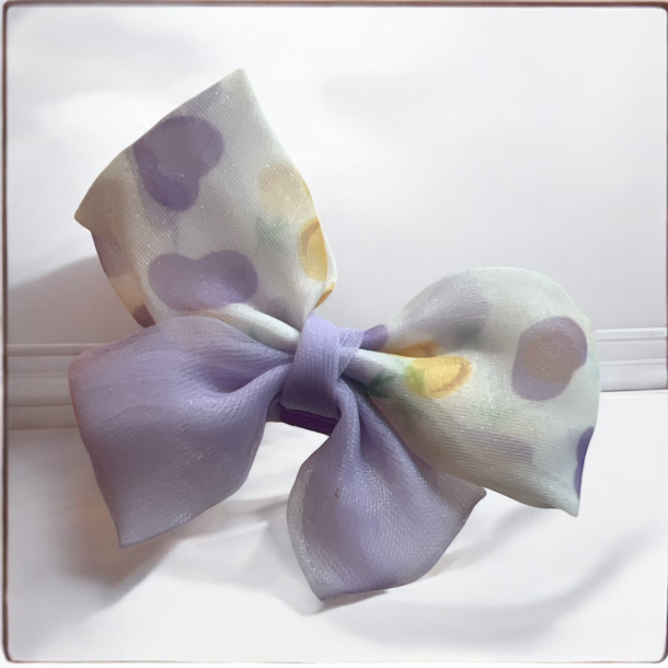 5 Sm sde hrspnder i lilla farver 