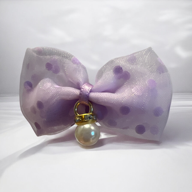 5 Sm sde hrspnder i lilla farver 