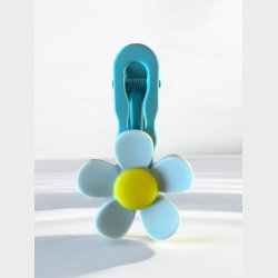 Stor spnde med blomst - Bl