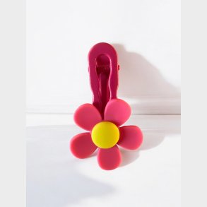 Stor spnde med blomst - Pink