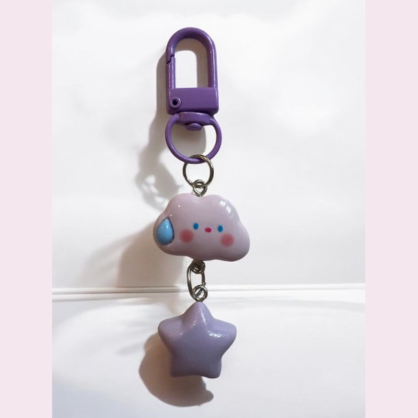 Nglering med sky og Stjerne- Lilla