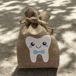 MY TOOTH FAIRY BAG- Lille sd tandfe med butterfly 