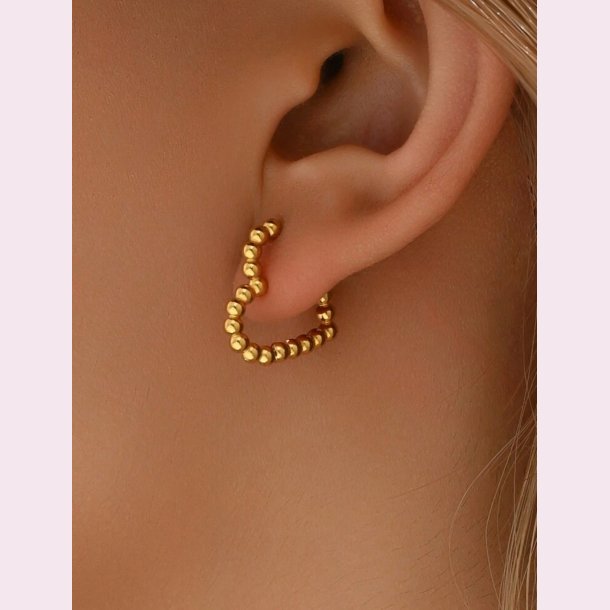 Smukkeste hjerte reringe - Forgyldt