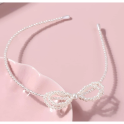 Hrbjle med smukke hvide perler og sd sljfe