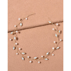 Hr smykke med fine hvide perler