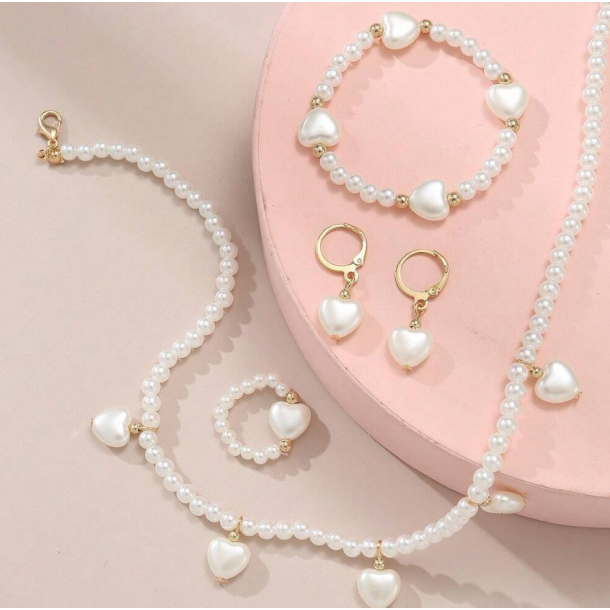 Smykke st til brn - Hvid