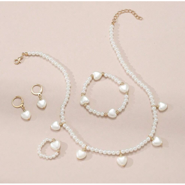 Smykke st til brn - Hvid