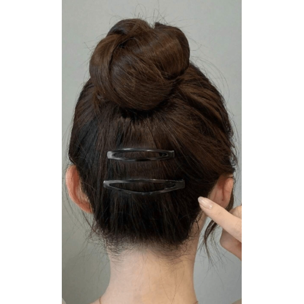 Klassisk sort h�rsp�nde - 10 stk