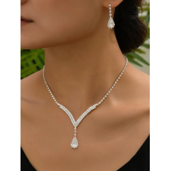 Smykkest med halskde og reringe - Slv