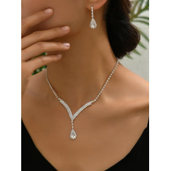 Smykkest med halskde og reringe - Slv