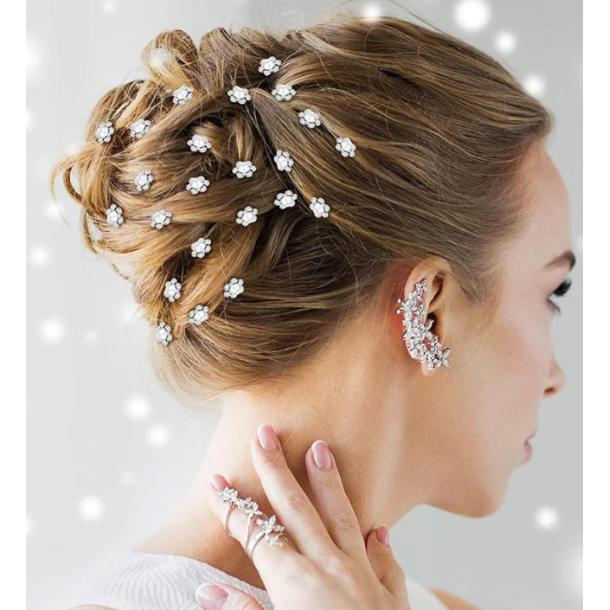 20 stk. Hrnle med smukke perler