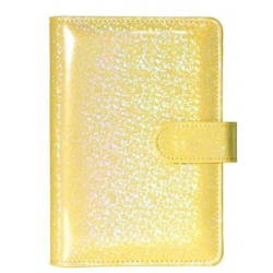 Luksus A6 Cash Stuffing binder - Gul med glimmer