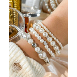 4 smukke armbnd med flotte detaljer - Slv