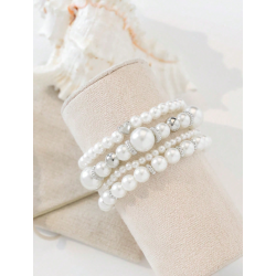 4 smukke armbnd med flotte detaljer - Slv