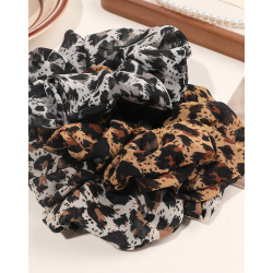 3 elegante scrunchies i leo farver