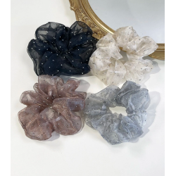 4 elegante scrunchies 