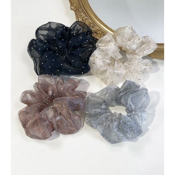 4 elegante scrunchies 