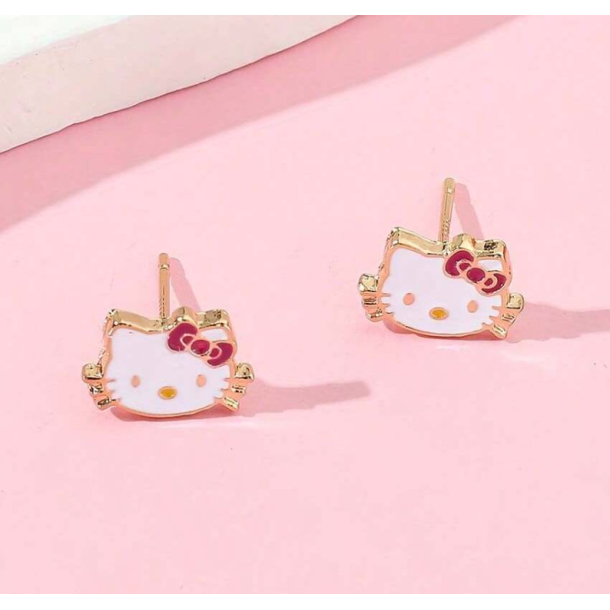 Sm sde Hello Kitty reringe - Forgyldt