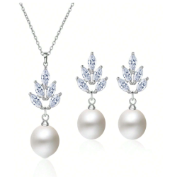 Smykkest med halskde og reringe - Slv