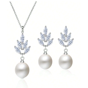 Smykkest med halskde og reringe - Slv