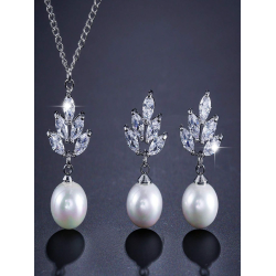 Smykkest med halskde og reringe - Slv