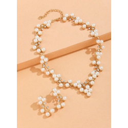 Smykkest med halskde og reringe - Forgyldt