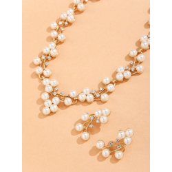 Smykkest med halskde og reringe - Forgyldt