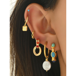 Forgyldt reringe st - 6 stk.