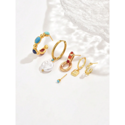 Forgyldt reringe st - 6 stk.