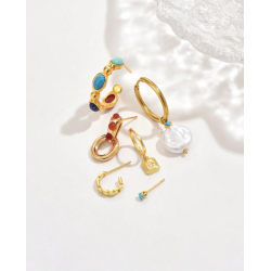 Forgyldt reringe st - 6 stk.